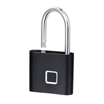 Keyless USB Charging Door Lock Fingerprint Smart Padlock Quickly Unlock Zinc Alloy Metal Self-Imaging Chip 10 Fingerprints