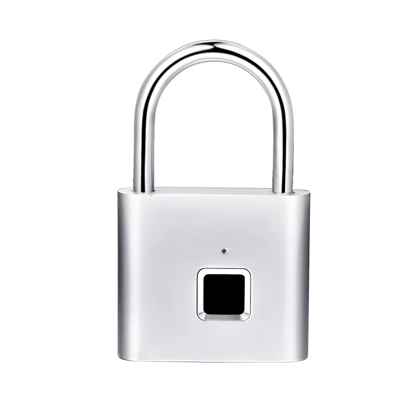Keyless USB Charging Door Lock Fingerprint Smart Padlock Quickly Unlock Zinc Alloy Metal Self-Imaging Chip 10 Fingerprints
